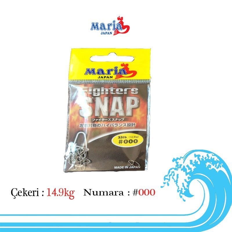 Maria Fighter Snap Maket Balık Klipsi 000