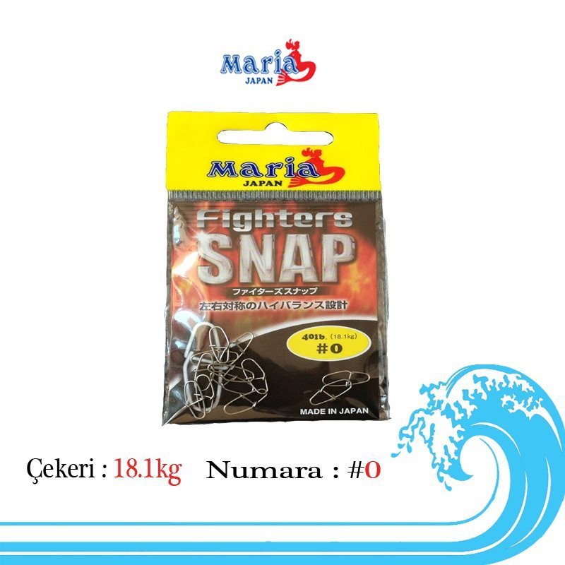 Maria Fighter Snap Maket Balık Klipsi 0