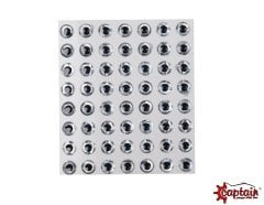 Captain 7633 Göz 8mm Naturel Silikon Damla Göz 49'lu Paket