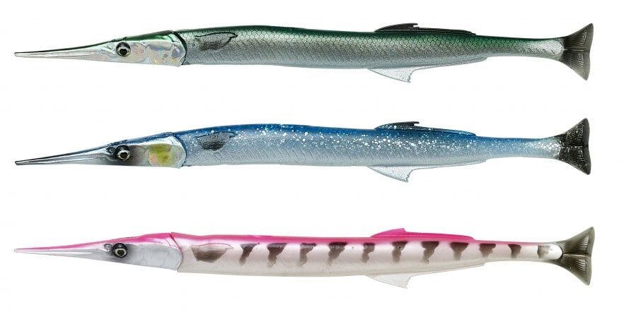 Savage gear Lıne Thru Needlefish Pulsetail 2+1  30cm 85gr Sahte Balık Blue Needlefish