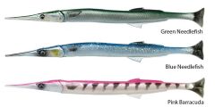 Savage gear Lıne Thru Needlefish Pulsetail 2+1  30cm 85gr Sahte Balık Green Needlefish