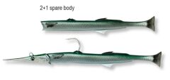 Savage gear Needlefish Pulsetail 2+1 30 cm 105g Sahte Balık Pearl White Silver