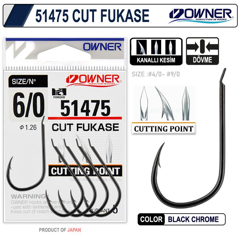 Owner 51475 OC Fukase Black Chrome İğne