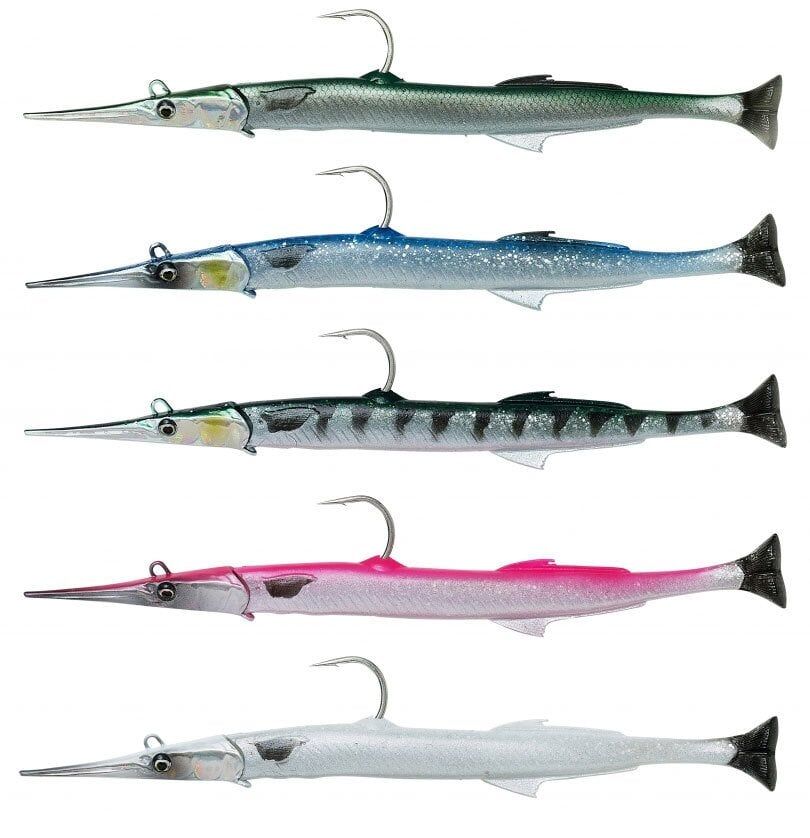 Savage gear Needlefish Pulsetail 2+1 14 cm 12g Sahte Balık Green Silver