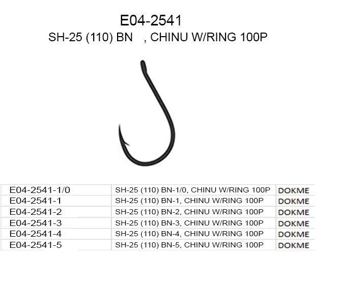 ECOTACKLE E04-2541 - SH-25 (110) BN , CHINU W/RING 100P