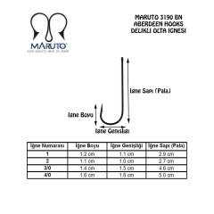 Maruto 3190 Bn İğne (100) Blister 3/0