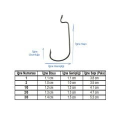 Marlin 39121 Worm HC BN İğne No:3/0 (20Pcs)