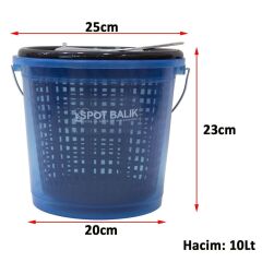 EvoStar 10Lt Süzgeçli Balık Kovası