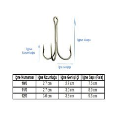 Marlin 3551 Nickel İğne No:12/0 (50Pcs)