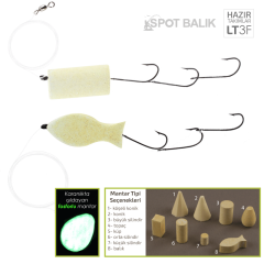 Evostar Glow Mantarlı FC Misinalı Yemli Takım - 3 İğneli Köşeli Konik