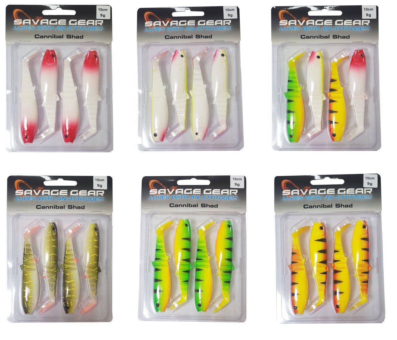 Savage gear Cannibal 10cm 4 Adet Sahte Balık Firetiger