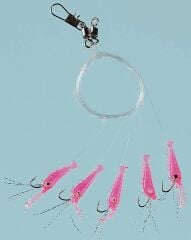 Fladen Living Shrimp Mezgit 5 Köstek Hazır Takım