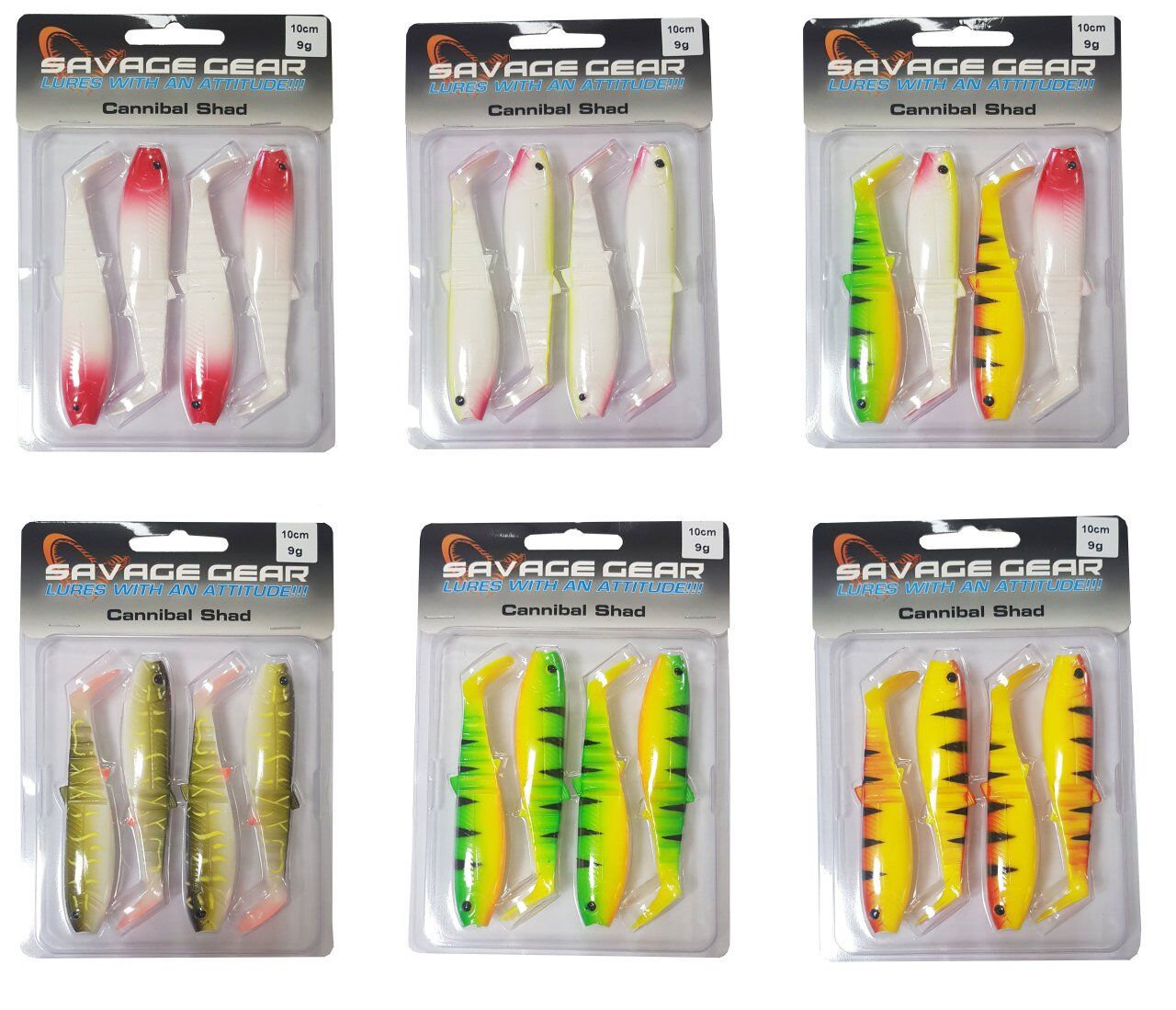 Savage gear Cannibal 10cm 4 Adet Sahte Balık Read Head