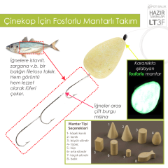 Evostar Glow Mantarlı FC Misinalı Yemli Takım - 3 İğneli Küp Sarı - Küp - 4 No Beyaz İğne