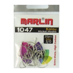 Marlin 1047 Kaizu-T HC Nickel İğne No:3/0 (20Pcs)