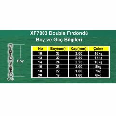 Evostar Siyah Nikel Zincir Fırdöndü 10'lu Paket