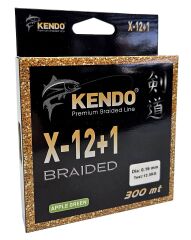 Kendo X-12+1 Braided 300m Apple Green Örgü İp 0,20mm