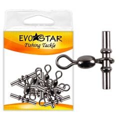 Evostar Siyah Nikel Cross Line Fırdöndü 10'lu Paket
