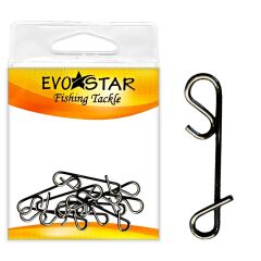Evostar Siyah Nikel Sargı Klipsi 10'lu Paket