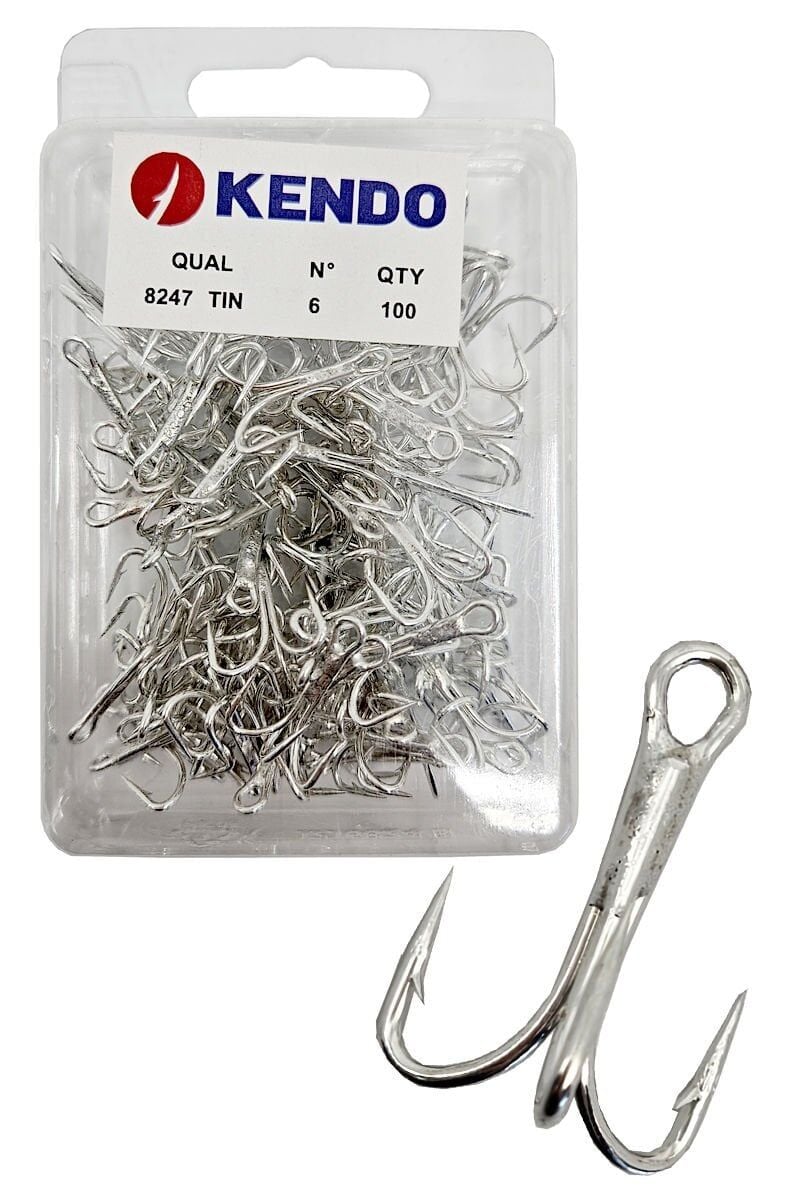Kendo 8247 Tin O'Shaunessy Treble 100 Adet 3'lü Çarpma İğnesi 6
