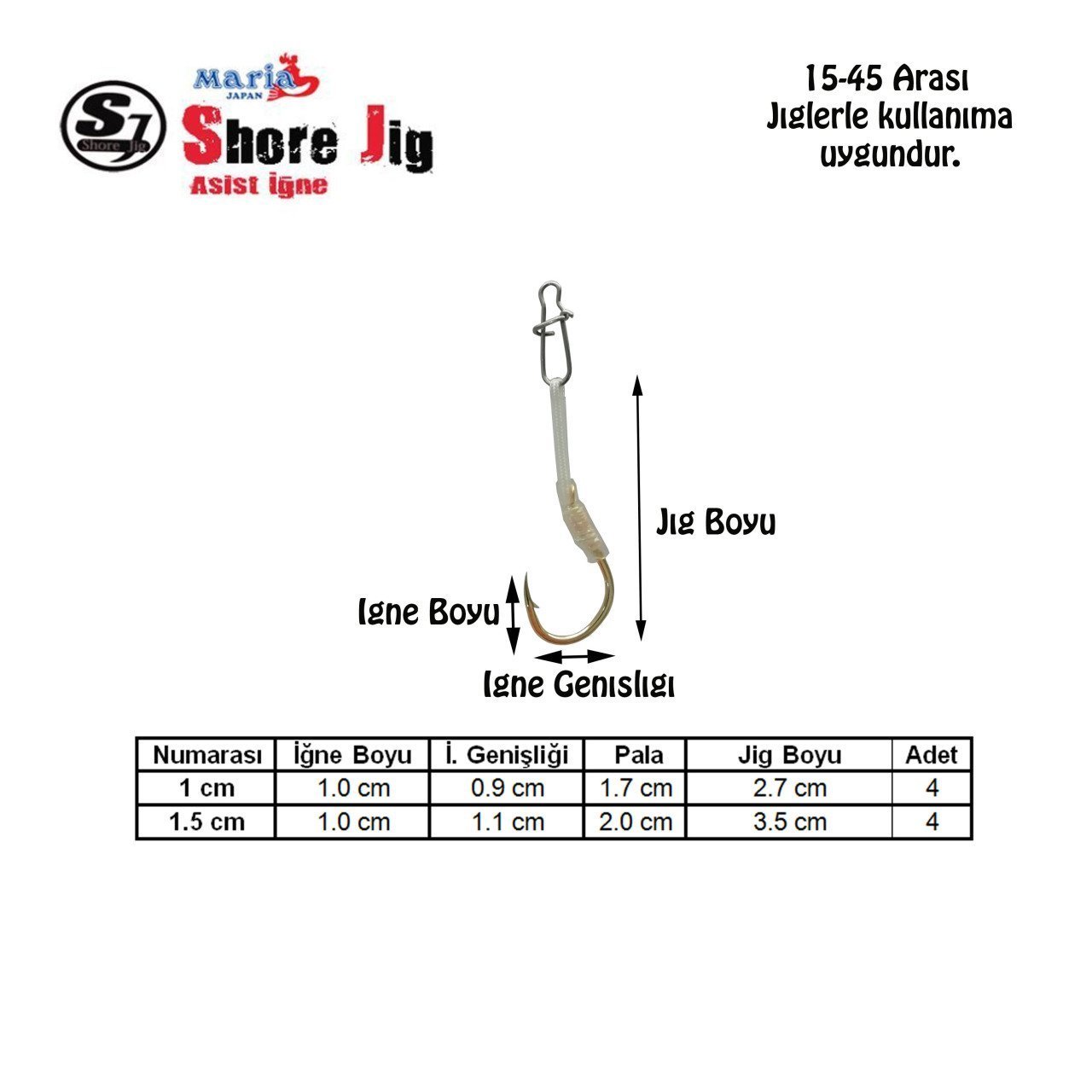 Shore Jighook Middle 11