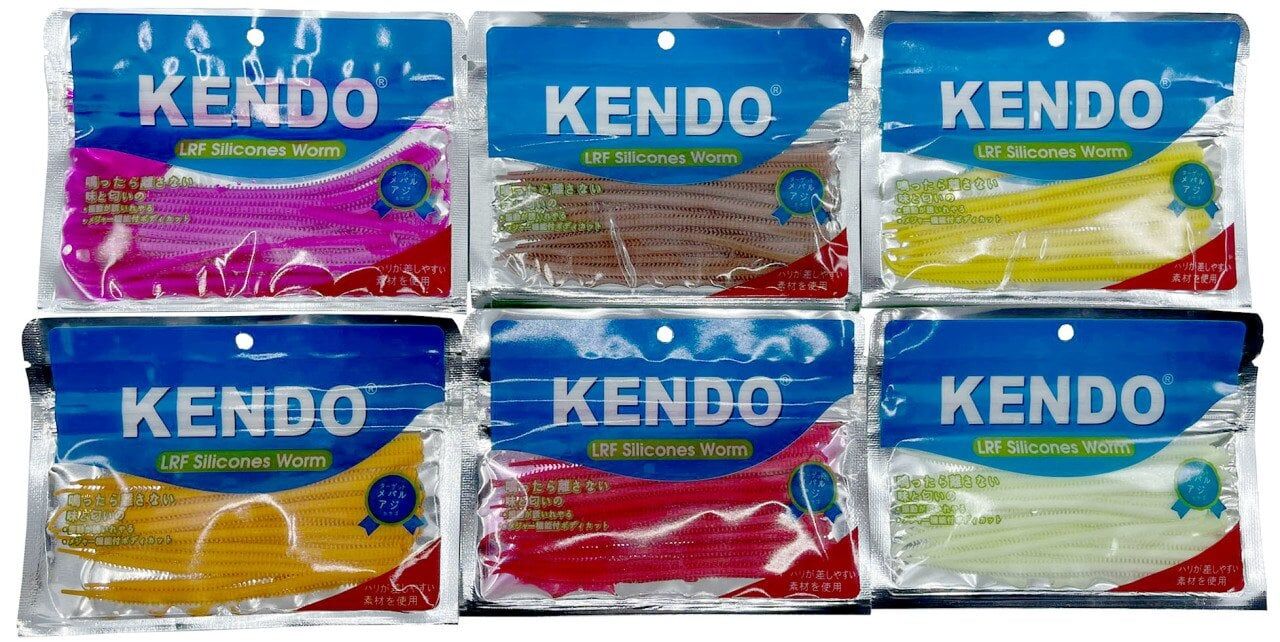 Kendo 10 cm Lrf Silicones Worm (Slim Gövde-Kokulu) 15 adet Glow