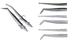 Savage gear Mini Sandeel Kit 10 Adet (12+1+4+4) Sahte Balık Pearl Silver