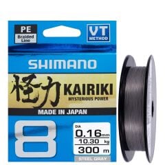 Shimano Kairiki 8 300M Steel Gray Örgü İp Misinası