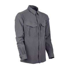 T. VAV Uzun Kol Gömlek Tacflex-03 - Füme - S