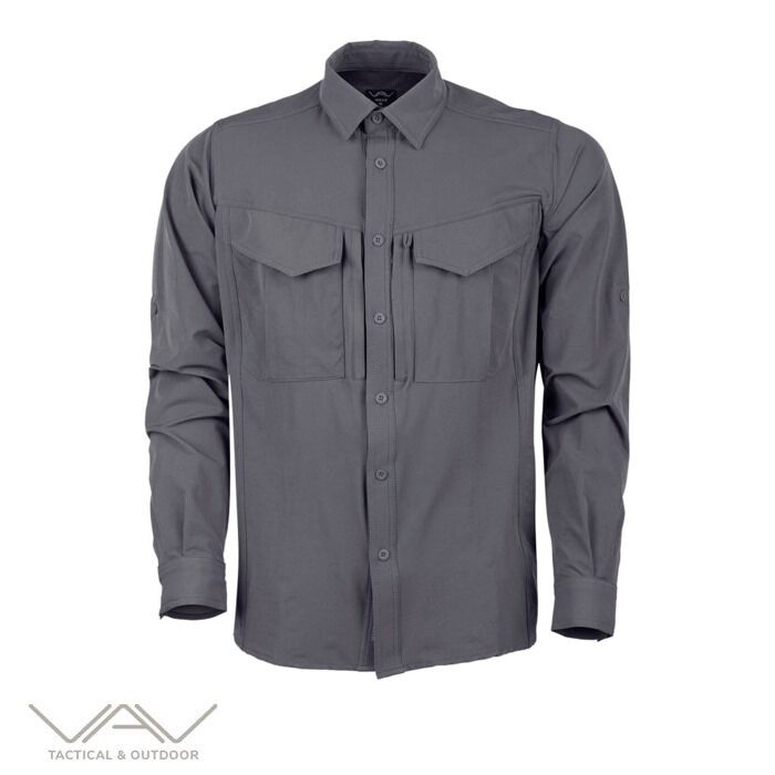 T. VAV Uzun Kol Gömlek Tacflex-03 - Füme - S