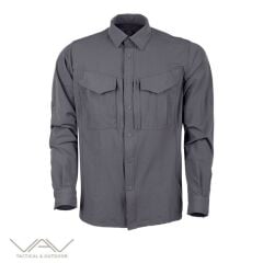 T. VAV Uzun Kol Gömlek Tacflex-03 - Füme - S