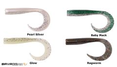 Savage gear LB Sandeel Curltail 7 cm 6 Adet Sahte Balık Glow