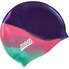 Zoggs Junior Silicone Cap Multi Colour Çocuk Bone Standart - Mor