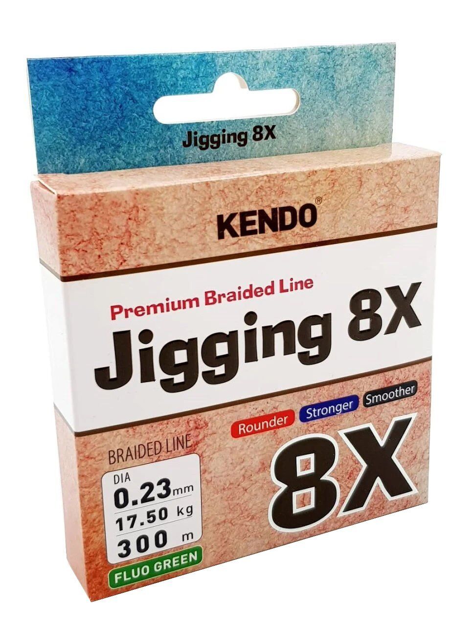 Kendo Jigging 8X Flash 300 mt Örgü İp (FLUO GREEN) 0,30mm