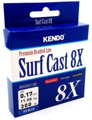 Kendo Surf Cast 8X Fighting 300 mt Örgü İp ( ICE BLUE) 0,15mm