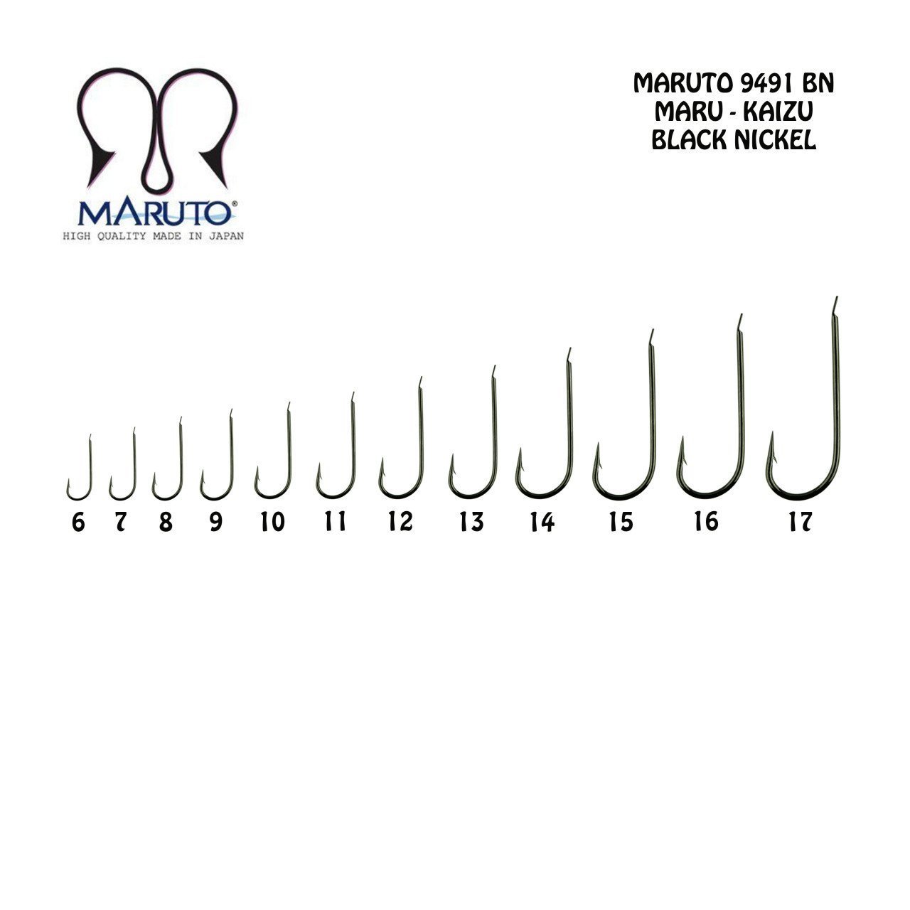 Maruto 9491 BN Düz Olta İğnesi No:6 (20Pcs)