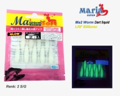 Ma2 Worm Soft Dart Squid 2 S/G