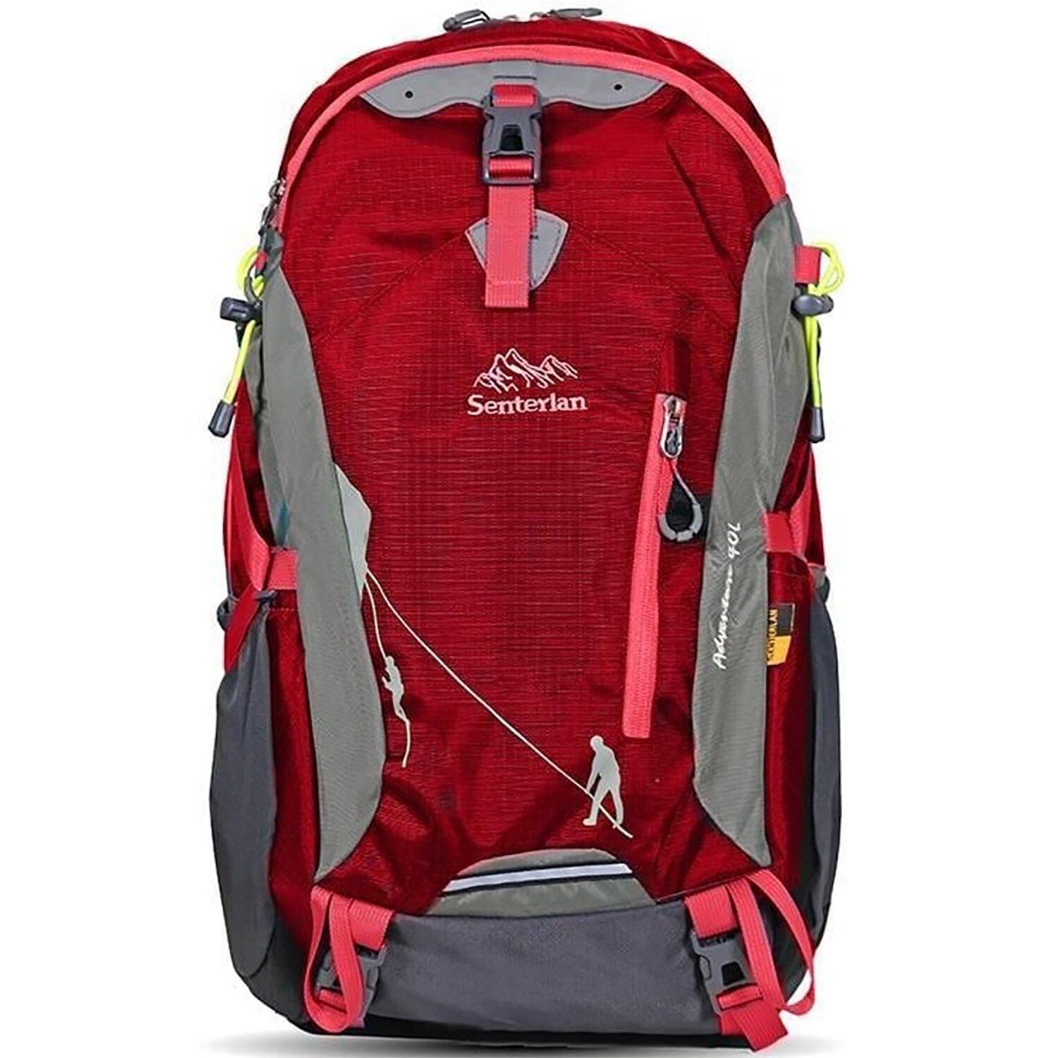 Senterlan Teod 40 Litre Unisex Sırt Çantası Kırmızı - 40 Litre