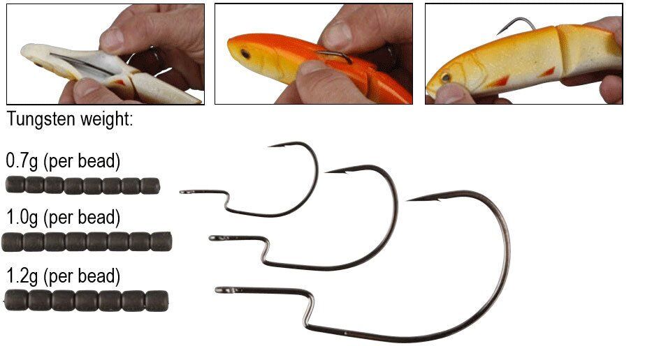 Savage gear 4Play Weedless Hook 5 Adet İğne S #1