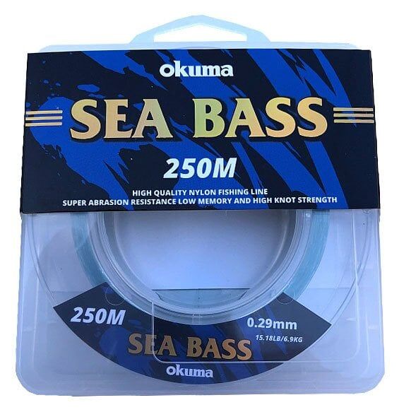 Okuma Sea Bass Nylon Moss Green Color 250 m 0,34mm