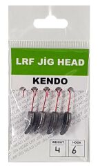 Kendo Lrf Jig Head Kırmızı İğneli 4 Adet #6 3 gr