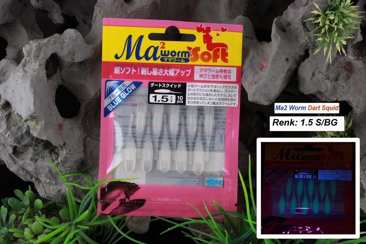 Ma2 Worm Dart Squid 1.5 S/Bg