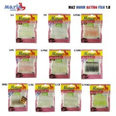 Ma2 Worm Action Fish 1.8 S/Pk