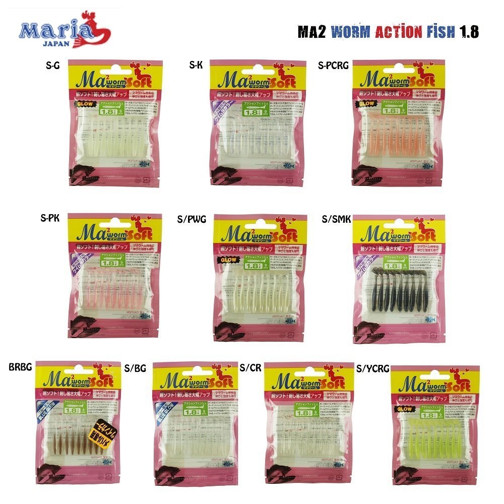 Ma2 Worm Action Fish 1.8 S/Pwg