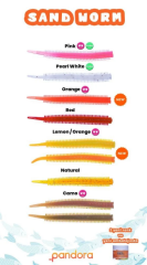 Pandora Perfect Soft Baits Sand Worm 7cm (Kavanozlu Ambalaj)