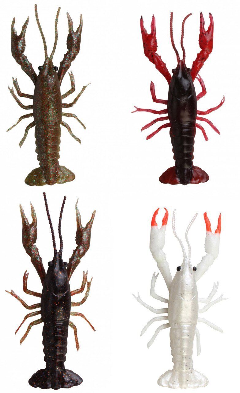 Savage gear LB 3D Crayfish 8 cm 4 gr F 4 Adet Sahte Balık Black Brown