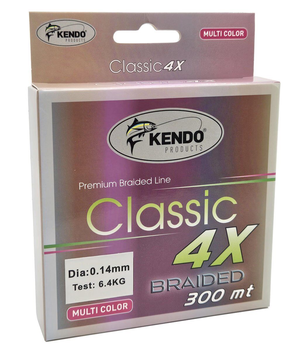 Kendo Classic 4X 300m Multicolor Örgü İp 0.16mm