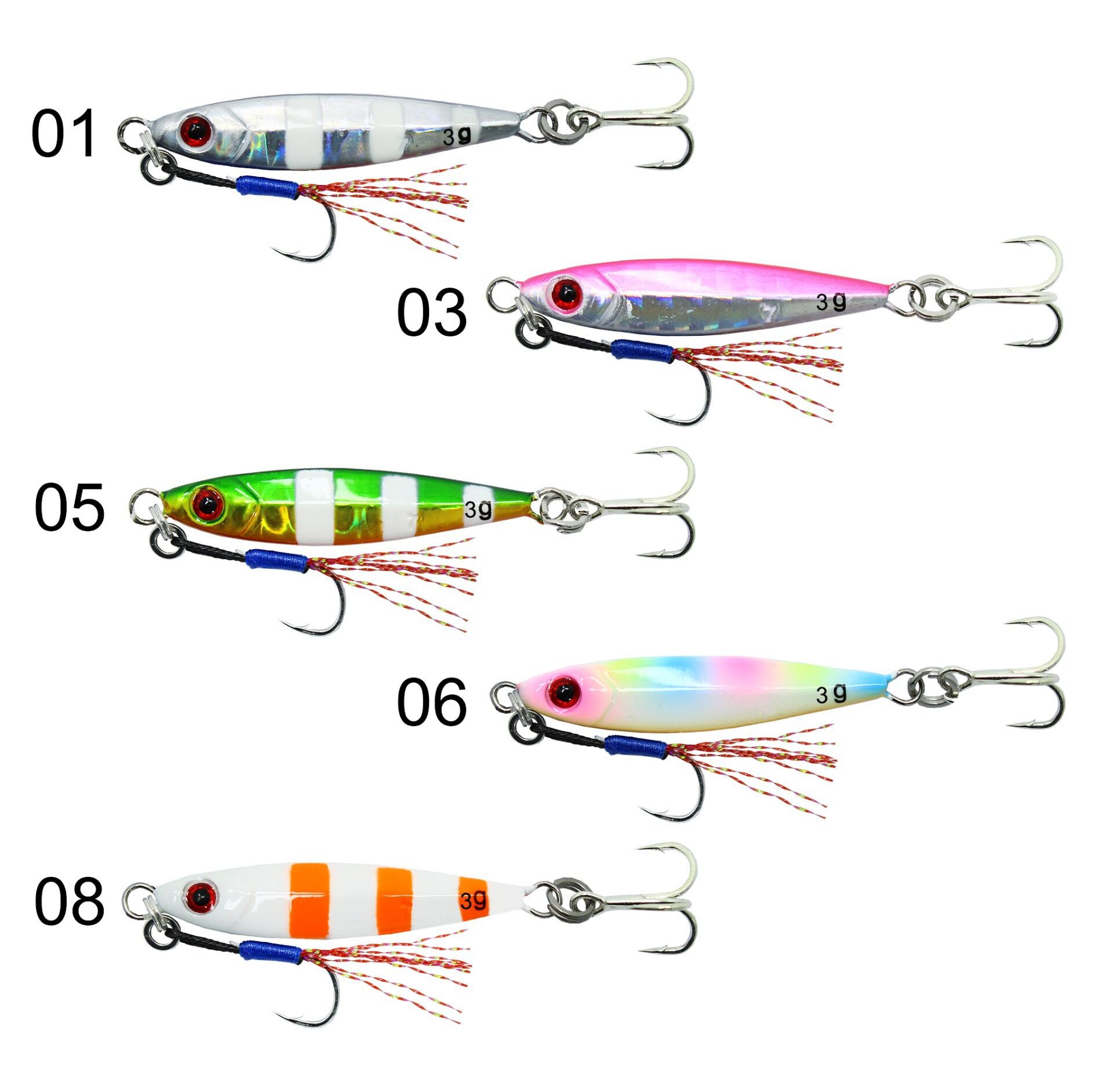 Captain 3658 Flutter Mini Jigger 3gr LRF Jig Suni Yem