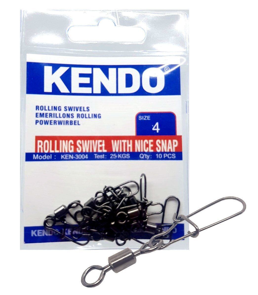 Kendo Rolling Swivel With Nice Snap 12 10pcs
