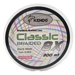 Kendo Classic 8X 300m Multicolor Örgü İp 0.14mm